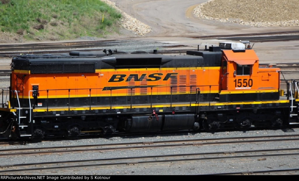 BNSF #1550 SD9 at Northtown Mpls MN in 2019.